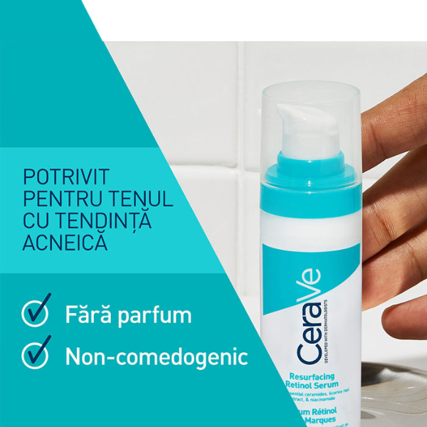 Ser de fata anti-semne cu retinol pentru tenul cu tendinta acneica, 30 ml, CeraVe